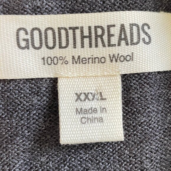 Goodthreads, 100% Merino Wool, XXXL, Charcoal‎ Gray - Picture 8 of 10